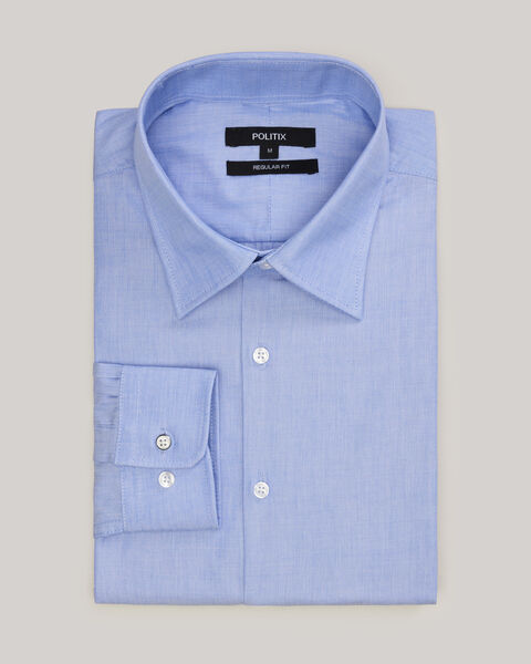 Regular Fit Business Shirt, Sky, hi-res